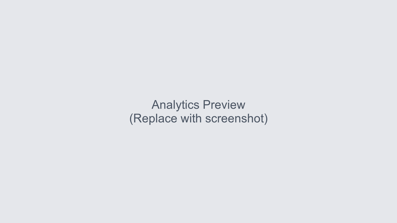 Analytics dashboard preview