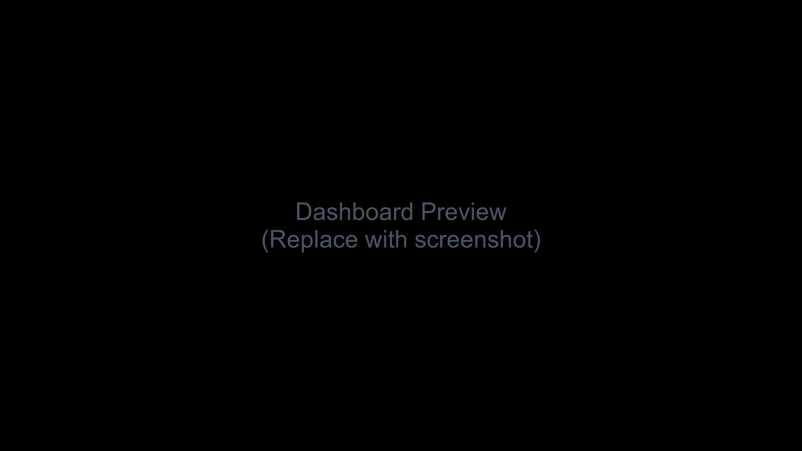 Trading dashboard preview